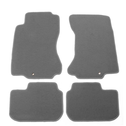 90-96 Nissan 300ZX Car Floor Mats Liner Front Rear Nylon Grey Carpet 4PC