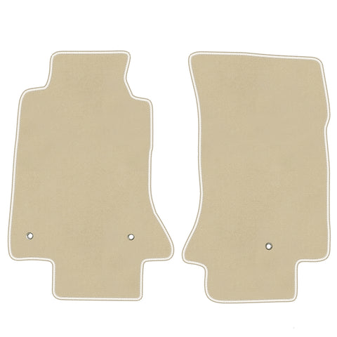 05-13 Chevy Corvette C6 Car Floor Mats Liner Front Nylon Beige Carpets 2PC