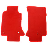 05-13 Chevy Corvette C6 Car Floor Mats Liner Front Nylon Red Carpets 2PC