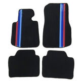 14-17 BMW F32 Front Rear OE Floor Mats M Color Stripe Premium Quality