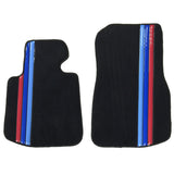 14-17 BMW F32 Front Rear OE Floor Mats M Color Stripe Premium Quality