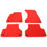 19-23 Audi RS5 Sportback Nylon Floor Mats Liner Red Front Rear Carpet Set