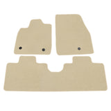 21-23 Ford Mustang Mach-E Nylon Floor Mats Liner Beige Front Rear Carpets