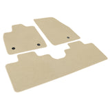 21-23 Ford Mustang Mach-E Nylon Floor Mats Liner Beige Front Rear Carpets