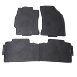 14-19 Toyota Corolla Heavy Duty Black Latex Floor Mats Front & Second Row