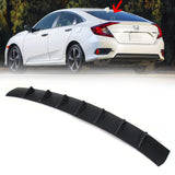 15-19 Honda Civic 4Dr Sedan Rear Roof Fin Spoiler - Matte Black ABS