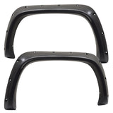 94-01 Ram1500 2500 3500 POCKET Style Smooth BLK ABS Rear+Front 4PC Fender Flares