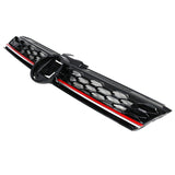 17-19 VW Golf MK7 7.5 GTI Style Mesh Front Hood Grille w/ Red Trim