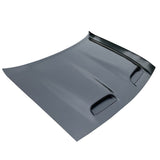 08-20 Dodge Challenger Hellcat Style Hood Black - Aluminum