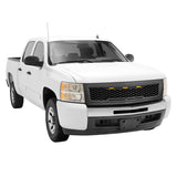 07-13 Chevy Silverado 1500 Front Bumper Hood Mesh Grille - Matte Black