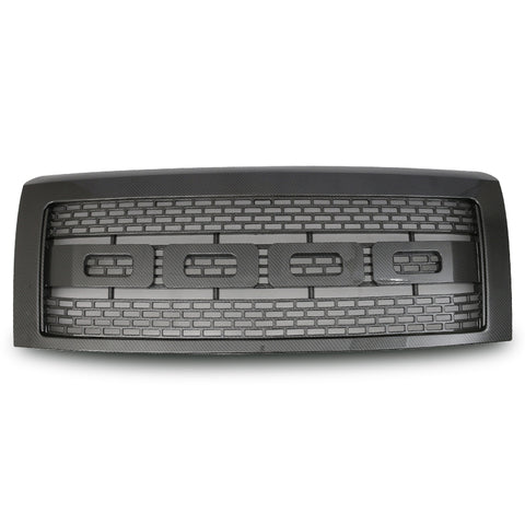 09-14 F150 Raptor Style Front Grille Hood With Shell - CF Look