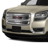 13-16 GMC Acadia Tape On Grille Overlay 3 Bar Front Grille Cover Chrome