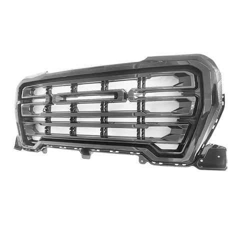 Fits 19-20 GMC Sierra 1500 Front Bumper Hood Grille Gloss Black