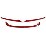 16-18 Honda Civic Type R Style Red Grille Trim 3Pc - ABS