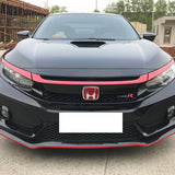 16-18 Honda Civic Type R Style Red Grille Trim 3Pc - ABS