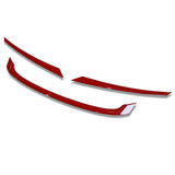 16-18 Honda Civic Type R Style Red Grille Trim 3Pc - ABS