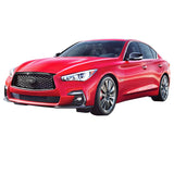 18-20 Infiniti Q50 Eau Rouge Concept Grille w/ Parking Sensor Gloss Black