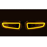 11-14 F150 Raptor LED White DRL Daytime Running Light Yellow Turn Signal