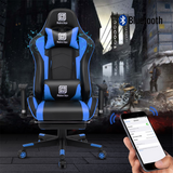 High-Back Swivel Gaming Chair Recliner with Bluetooth 4.1 Speakers, Footrest, Headrest and Lumbar Support | Height Adjustable Ergonomic Office Chair