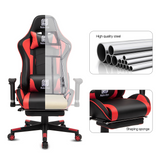 High-Back Swivel Gaming Chair Recliner with Bluetooth 4.1 Speakers, Footrest, Headrest and Lumbar Support | Height Adjustable Ergonomic Office Chair