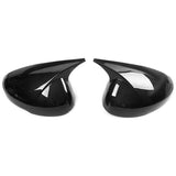 22-23 Honda Civic Horns Rear View Side Mirror Covers - Carbon Fiber Print ABS