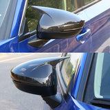 22-23 Honda Civic Horns Rear View Side Mirror Covers - Carbon Fiber Print ABS