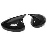 22-23 Honda Civic Horns Rear View Side Mirror Covers - Carbon Fiber Print ABS