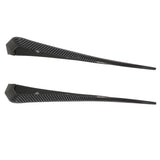 16-18 Honda Civic 10th Gen Fender Vents Front Pair - Carbon Fiber Look Black