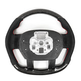 15-20 F150 17-22 F250 Carbon Fiber Steering Wheel Alcantara W/ Red Stitch