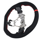 15-19 Subaru WRX Steering Wheel Alcantara + Red Stitching + Red Line