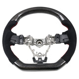 15-19 Subaru WRX Steering Wheel CF + Alcantara + Red Stitching