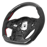 20-23 Toyota Supra A90 Carbon Fiber Steering Wheel Alcantara W/ Red Stitch