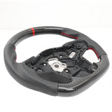 20-23 Toyota Supra CF Carbon Steering Wheel Leather W/ Red Stitch & Stripe