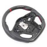 20-23 Toyota Supra CF Carbon Steering Wheel Leather W/ Red Stitch & Stripe