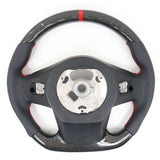 20-23 Toyota Supra CF Carbon Steering Wheel Leather W/ Red Stitch & Stripe