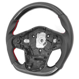 20-23 Toyota Supra A90 Carbon Fiber Steering Wheel Leahter W/ Red Stitching