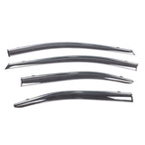 Fits 2020 Toyota Corolla Polycarbonate Window Visors w/ Chrome Trim 4PC Set