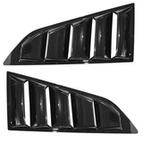 14-19 Chevy Corvette C7 Classic Style Side Window Louvers Pair Gloss Black