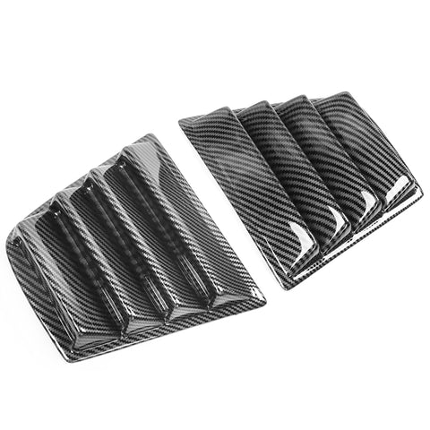 11-20 Dodge Charger V1 Style Side Window Scoop Louver - Carbon Fiber Print