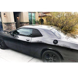 08-20 Dodge Challenger Window Scoop Side Louver - PP Carbon Fiber Print