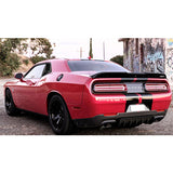 08-20 Dodge Challenger XE V3 Style Window Louvers Scoops - Matte Black PP