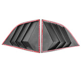 08-20 Dodge Challenger XE V3 Style Window Louvers Scoops - Matte Black PP