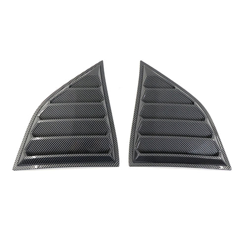 08-22 Dodge Challenger XE V4 Style Side Window Louvers - Carbon Fiber Print