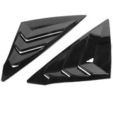 2022- Honda Civic 11th Gen 4Dr Sedan Side Window Louver Vent - ABS Gloss Black