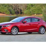 14-18 Mazda 3 Side Window Louvers Quarter Scoop Vent -ABS Carbon Fiber Look