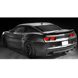 10-15 Chevy Camaro IK Style Rear Window Louvers Cover Sun Shade - Gloss Black