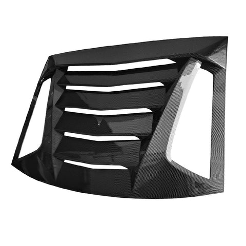 11-20 Dodge Charger Rear Window Louver Sun Shade Cover - Carbon Fiber Print