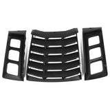 11-22 Dodge Charger IK Style Rear Window Louver Cover - Matte Black ABS 3PCS