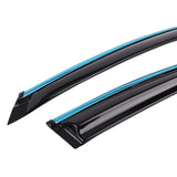 18-19 Honda Accord Sedan Window Visor MU Style With Chrome Trim Acrylic