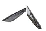 15-21 Subaru WRX STI 4Dr Front Fin Canard Splitter Fins Type 2 - Carbon Fiber